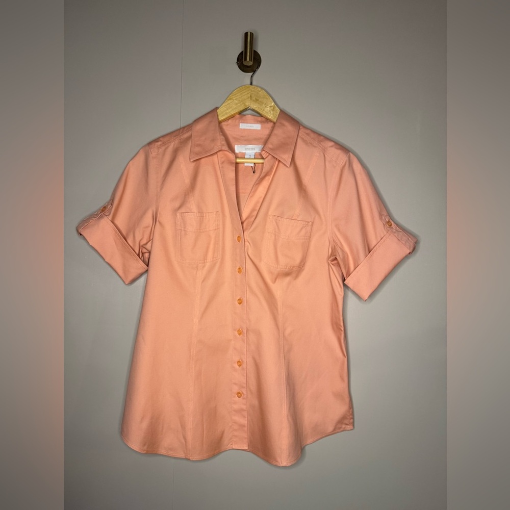 Chico's Coral Button Down Shirt